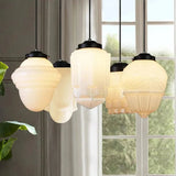 Vintage Milk Glass Pendant Lamp