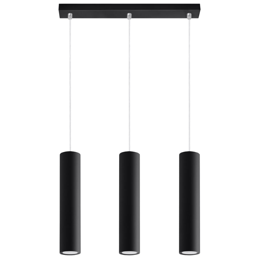 Pendant lamp LAGOS 3L black