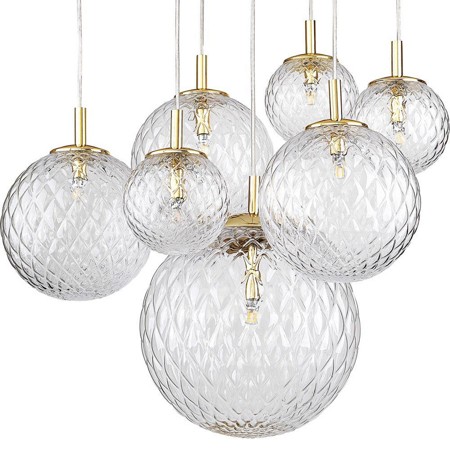 Huber Furniture - Cadix Gold VII Pendant Lamp