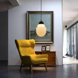 Vintage Milk Glass Pendant Lamp