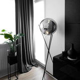 Skapetze - S.LUCE Pro Floor Lamp Sphere 40 With Smoked Glass Ball
