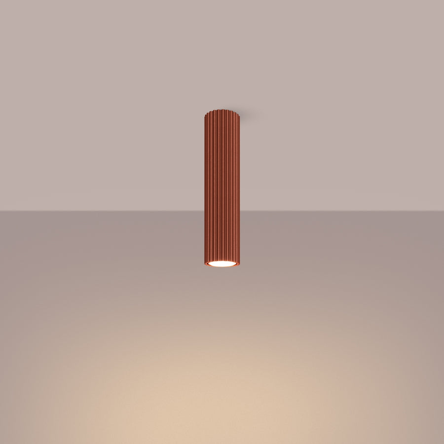 Ceiling lamp KARBON 30 red ochre