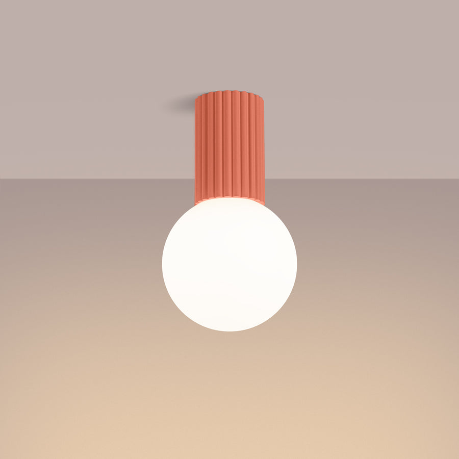 Ceiling lamp HALO peach IP44