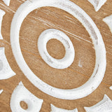 Alexandra Style - Natural Circles Wooden Wall Device _130X64X4.5cm