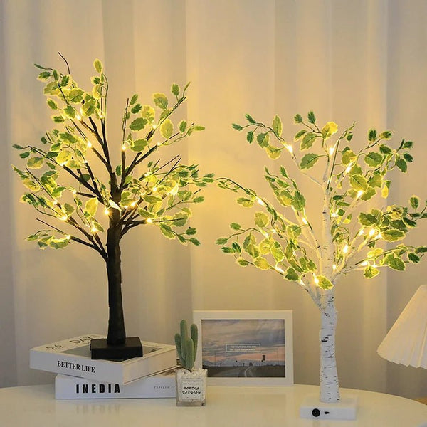 Kerstmis Groene Bladeren Led Boomverlichting - tafellampen
