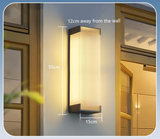 SolarSteel Wall Lamp – Solar-powered Outdoor Lamp in Stainless Steel