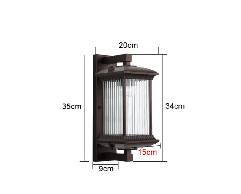 TerraGuard Classic – Waterproof Outdoor Wall Lamp Made of Metal