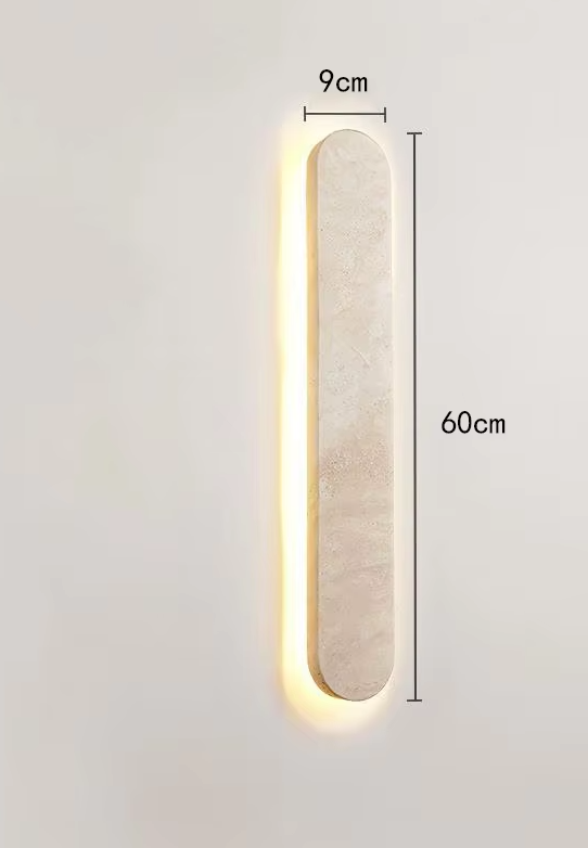 StoneGlow Recta – Modern Wall Lamp Made of Natural Stone