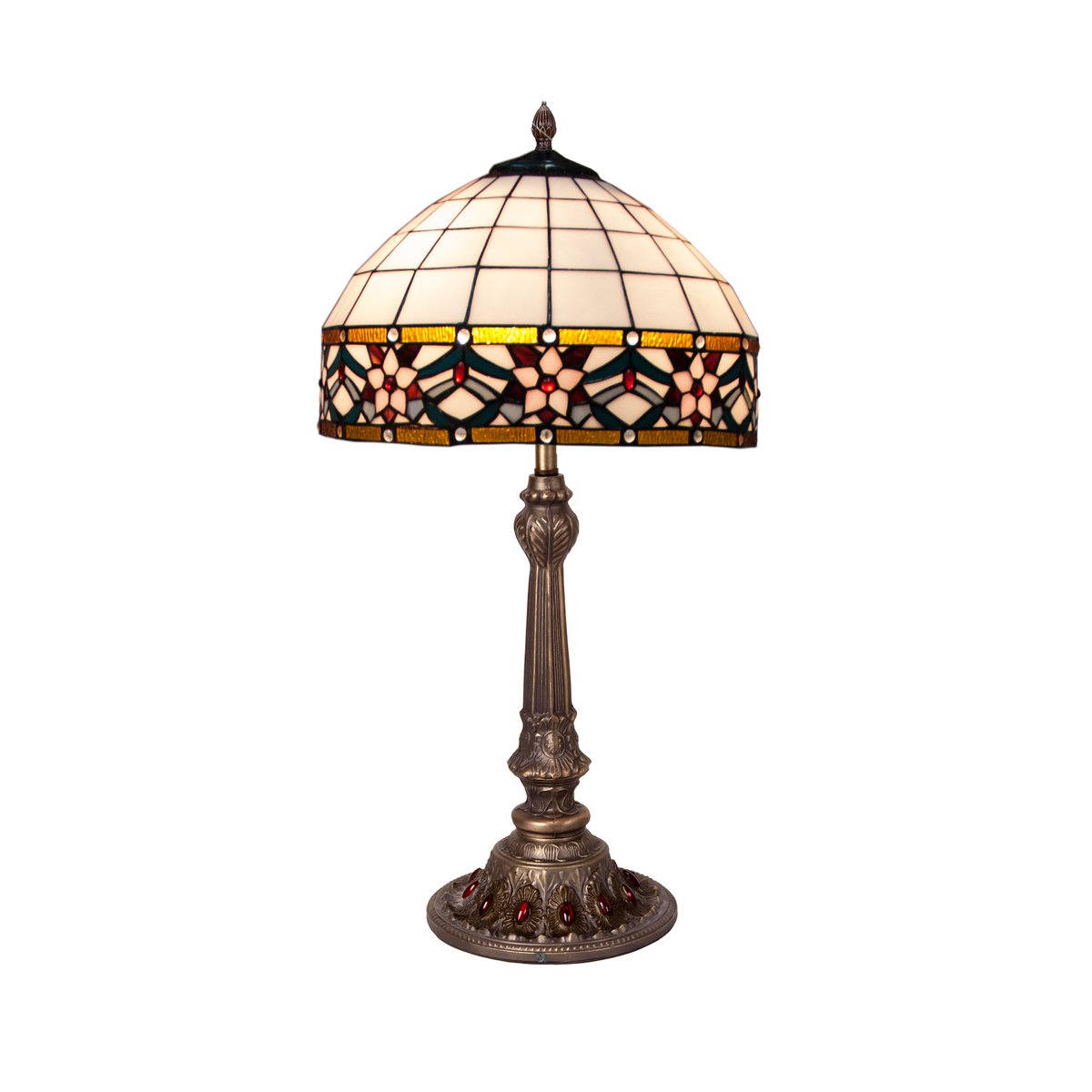 Alexandra Lighting - Table Lamp with Tiffany Shape and Shade Diameter 40cm Museum Series