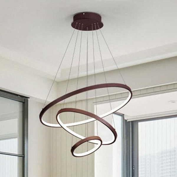 Moderne Plafondlamp Met 3 Ringen - hanglampen