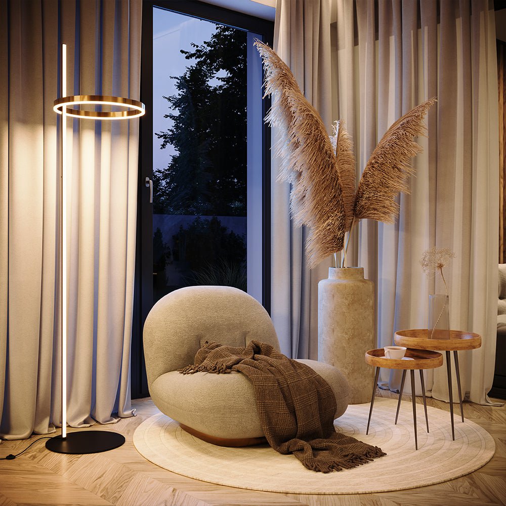 Skapetze - Ring LED Vloerlamp - vloerlamp - sfeerbeeld
