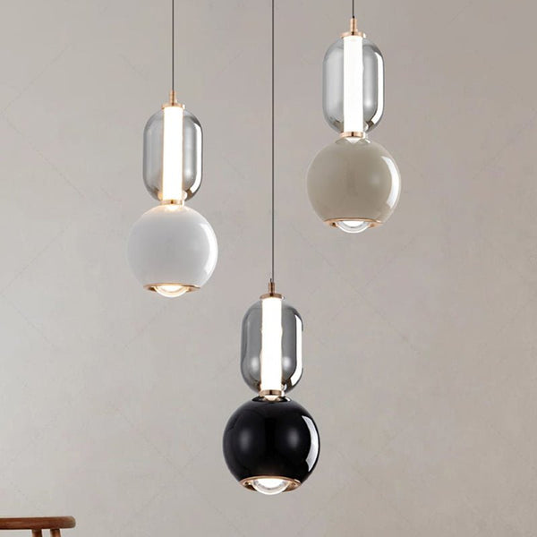 Nordic Creative Hanglamp Van Ijzerglas - hanglampen