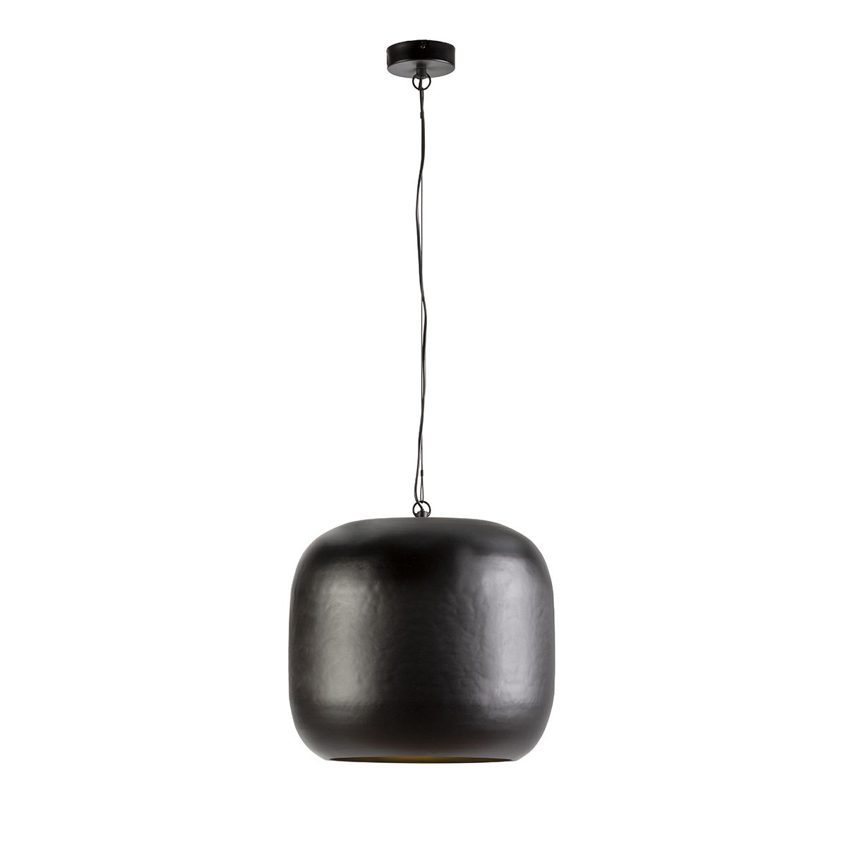 Alexandra Thai - Plafondlamp 40X40X38/200 Zwart Metaal - plafondlampen
