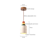 ZenAura Japanese Wabi-Sabi LED Pendant Lamp