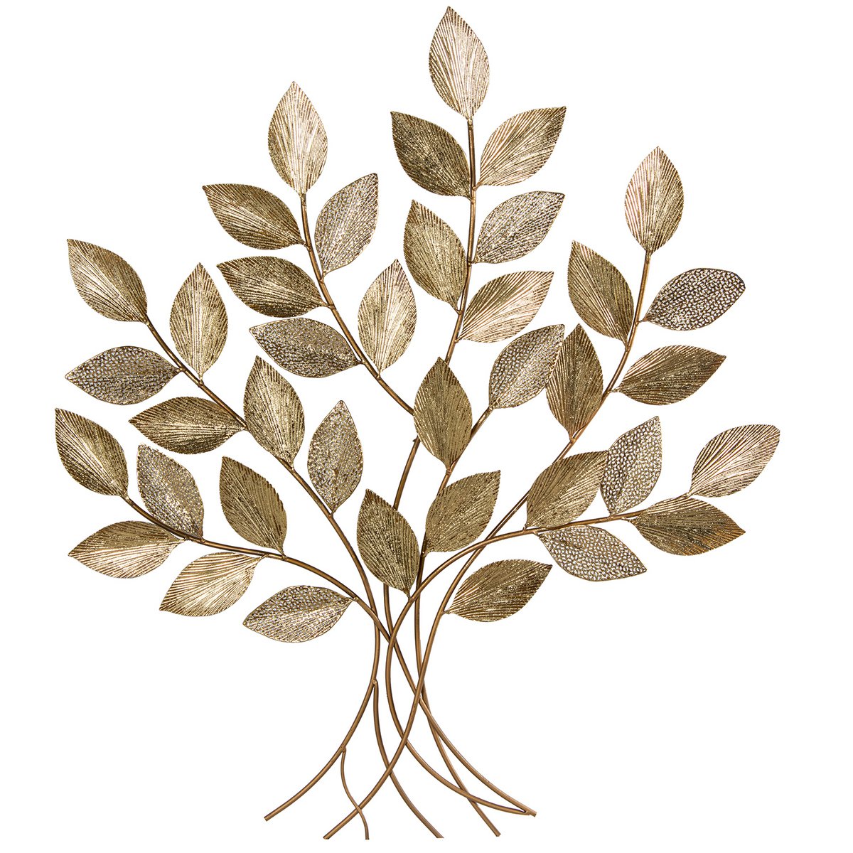 Alexandra Style - Gouden Metalen Wandapparaat Boom _97X109X3cm - wandlampen