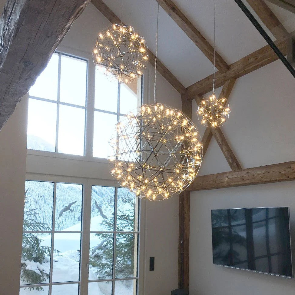 Skapetze - S.LUCE Pro Atom 30 Dimbare LED Hanglamp Metalen Bol - hanglampen - sfeerbeeld