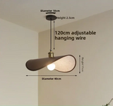 ZenAura Wabi-Sabi Straw Hat Pendant Lamp