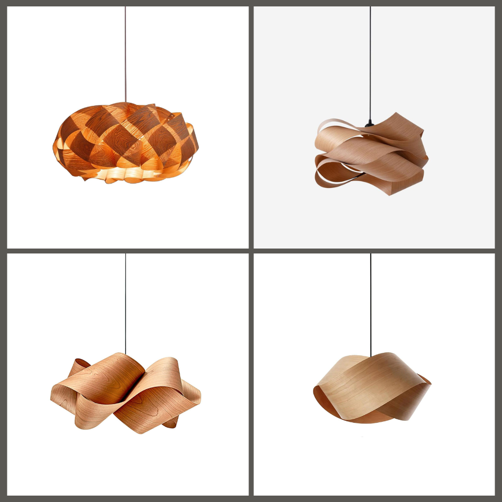 Houten Moderne Hanglamp Voor In De Eetkamer - hanglampen - sfeerbeeld