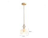 French Retro Glass Pendant Lamp
