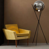 Skapetze - S.LUCE Pro Floor Lamp Sphere 40 With Smoked Glass Ball
