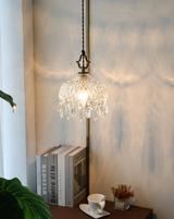 French Retro Glass Pendant Lamp