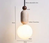 ZenAura Japanese Wabi-Sabi LED Pendant Lamp