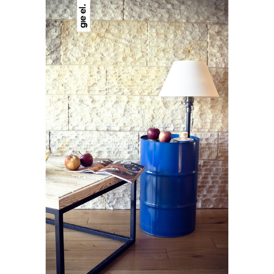 Gie El - Barrel Floor Lamp in Blue