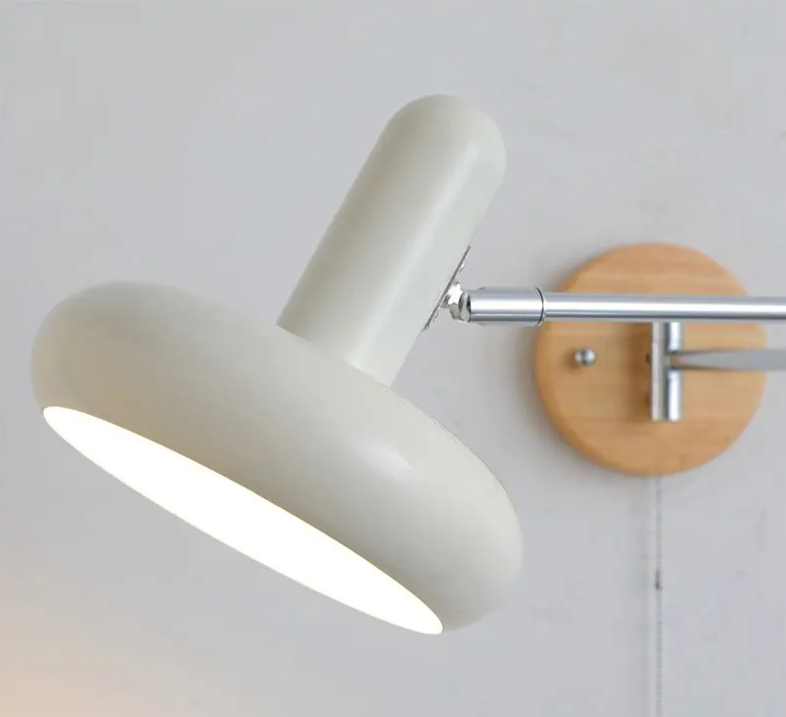 WindRocker FlexArm Wall Lamp โ Vintage Telescopic Reading Lamp