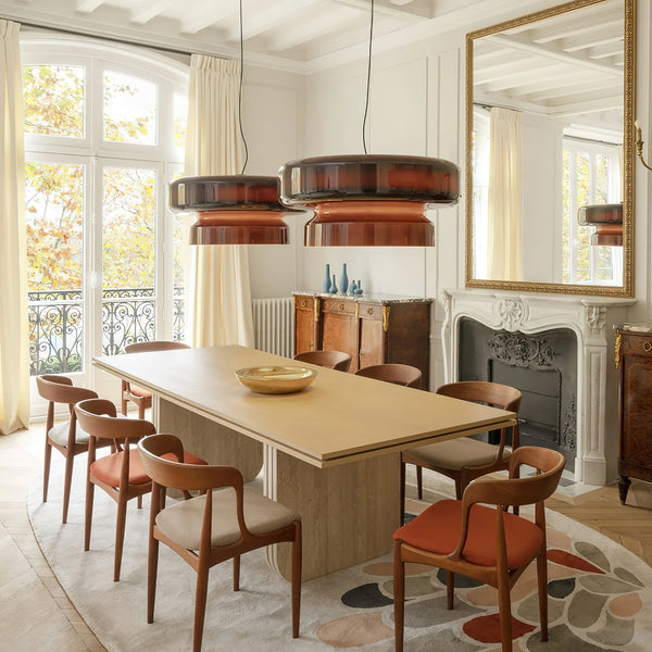 Luxurious Bohemian Pendant Lamp Made of Blown Glass
