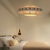 Woven Bohemian Fringe Pendant Lamp
