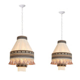 Woven Bohemian Fringe Pendant Lamp
