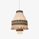 Woven Bohemian Fringe Pendant Lamp