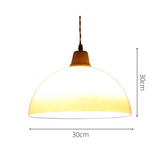 Retro Amber Glass Farmhouse Pendant Lamp