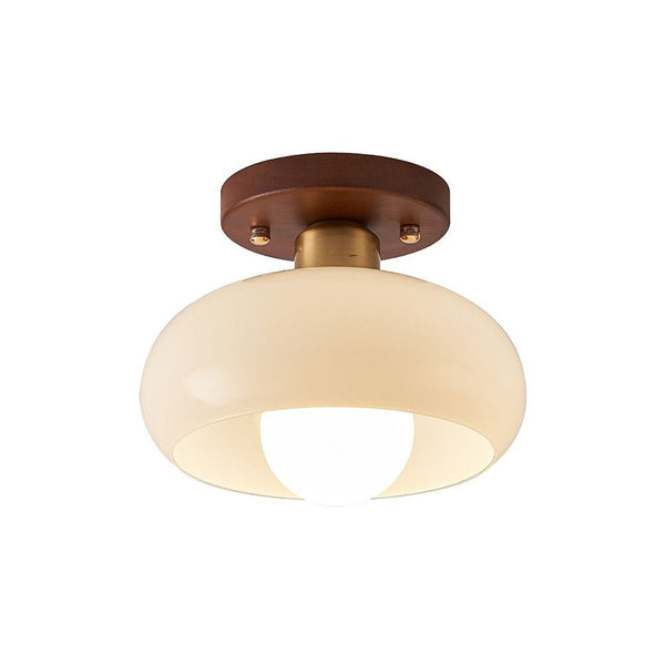 Vintage White Small Hall Ceiling Lamp