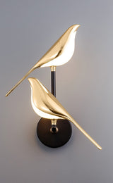 Modern Wall Lamp in the Shape of Birds