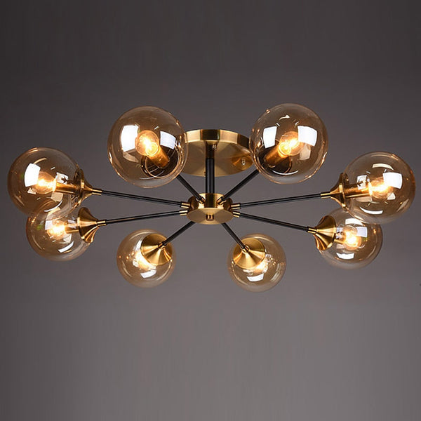 Rotor Koperen Plafondlamp Voor In De Woonkamer - plafondlamp