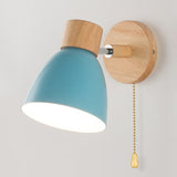 Scandinavian Hanging Wall Lamp Made of Wood