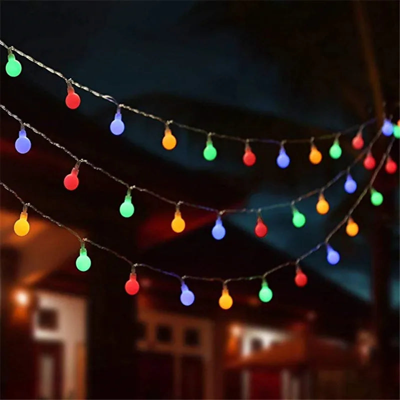 Multicolor LED Ball Christmas Lights