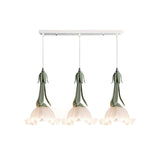 Glass Pendant Lamp in the Shape of a Flower