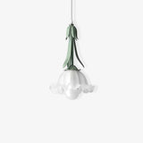 Glass Pendant Lamp in the Shape of a Flower