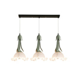 Glass Pendant Lamp in the Shape of a Flower