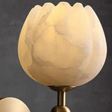Marble Wall Lamp in the Shape of a Rose