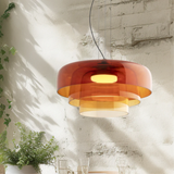 Glass Ceiling Lamp with Historic Charm and Modern Functionality