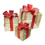 LumiGift 3-Piece Illuminated Gift Box Set with LED