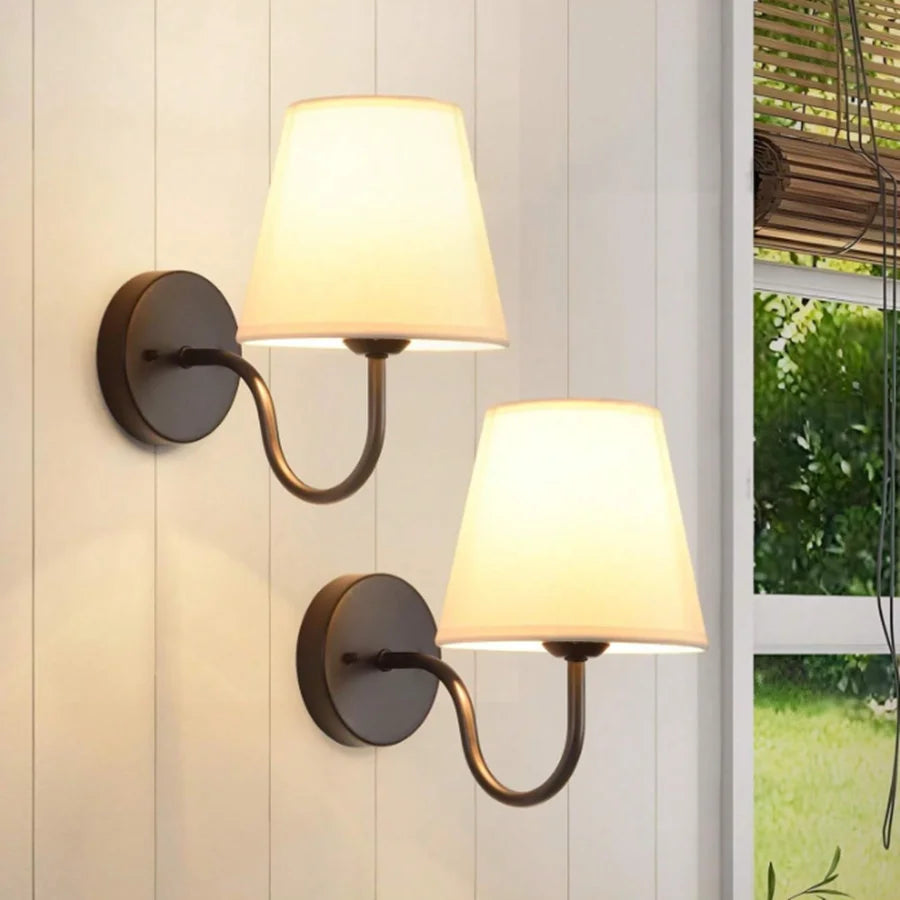 LumaFabrica – Nordic Wall Lamp with Fabric Shade