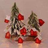 NordiHaus Wooden Christmas House LED String Light