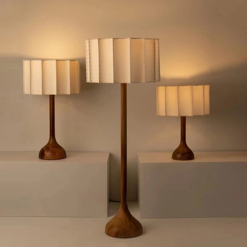 Wabi Sabi Houten Staande Vloerlamp - wandlamp