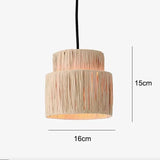 ZENLUMI Japanese Wicker Pendant Lamp