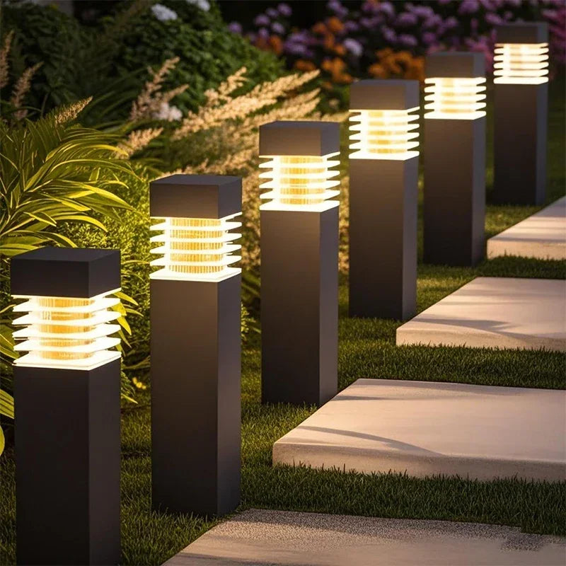 SolarLux Square LED Ground Lamp – IP65 Waterproof