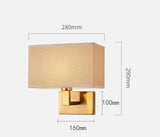 Modern Wall Lamp with Fabric Shade